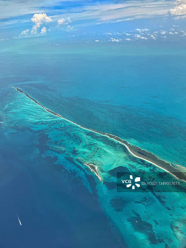 巴哈马海景航拍图片素材