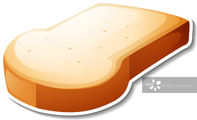 卡通风格的独立面包图片素材