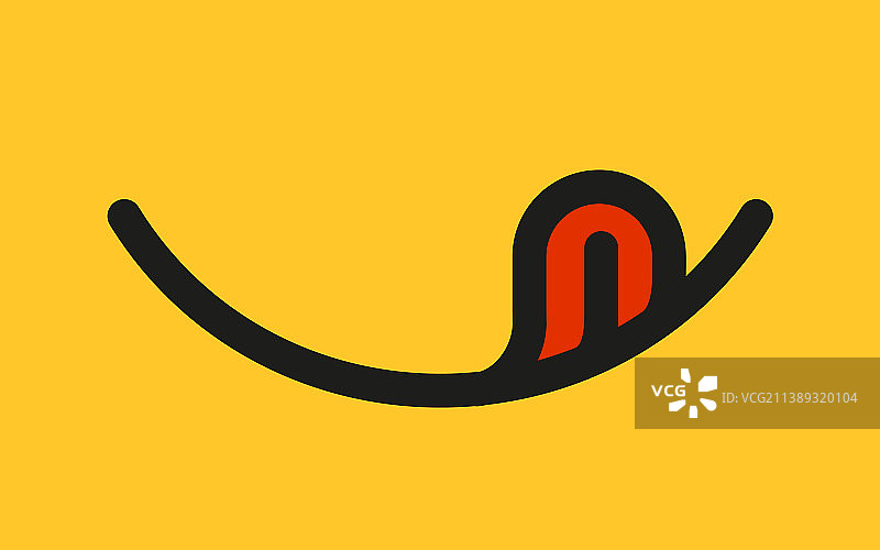 吐舌头的美味微笑表情符号图片素材