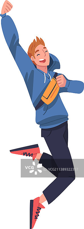 跳跃的人：感受自由和运动图片素材