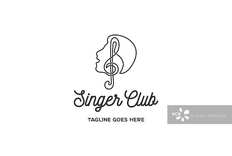 带音乐符号的卡拉OK合唱团歌手图片素材