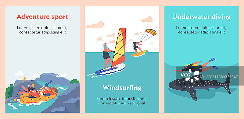 夏季极限水上运动图片素材