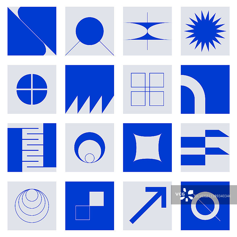 抽象几何瑞士风格现代大胆图片素材