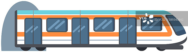 高速行驶中的地下公共交通图片素材