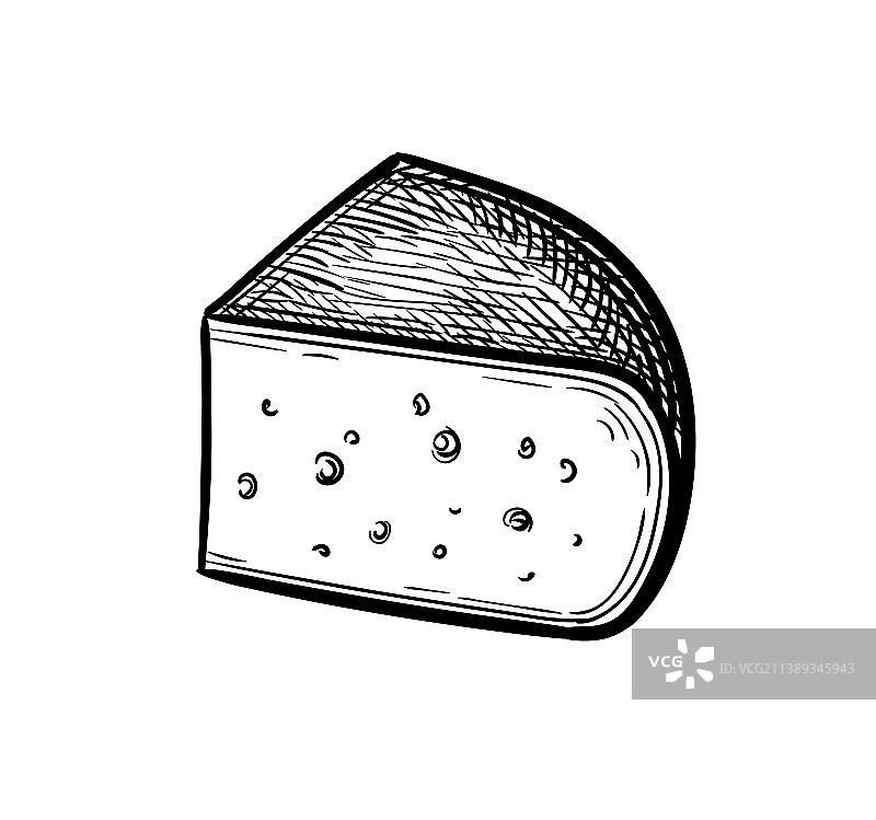 高达奶酪墨水素描图片素材