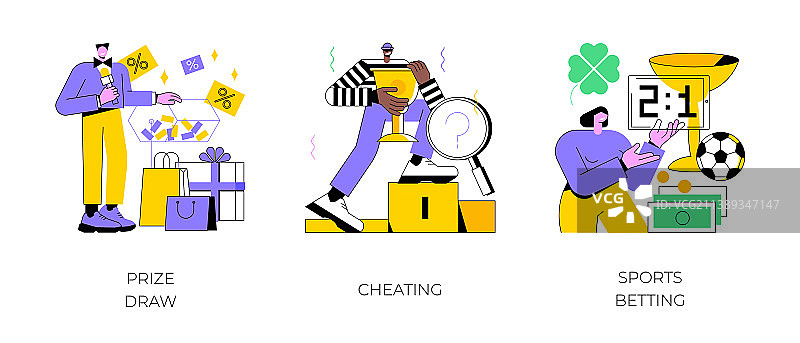 博彩市场抽象概念图片素材