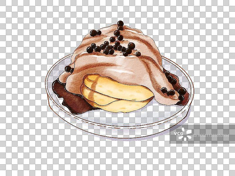 黑糖珍珠舒芙蕾图片素材