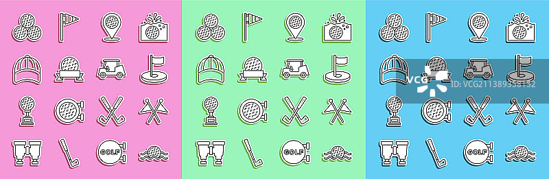 水上高尔夫球图片素材