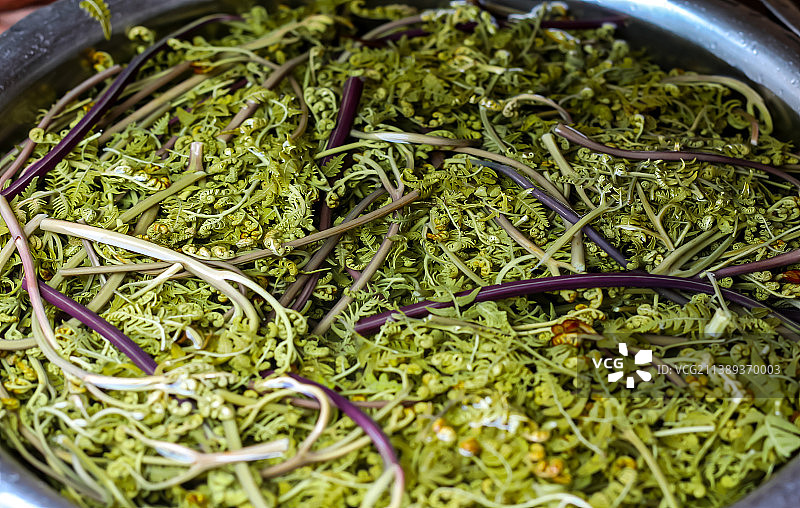 云南红河元阳绿色蔬菜图片素材