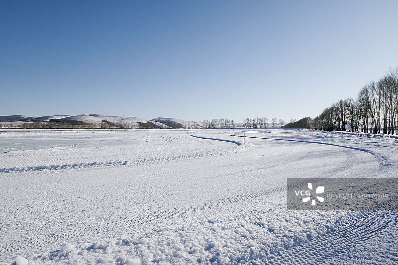 雪山冰雪道路雪地图片素材