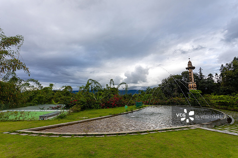 云南普洱思茅西盟县勐梭龙潭度假酒店图片素材