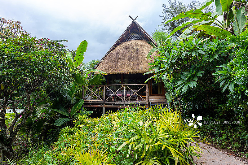 云南普洱思茅西盟县勐梭龙潭度假酒店图片素材