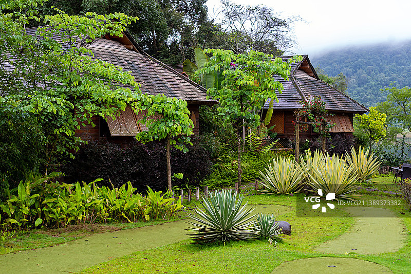 云南普洱思茅西盟县勐梭龙潭度假酒店图片素材