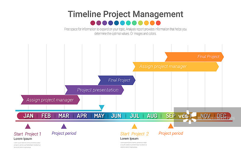 项目时间表月份图图片素材