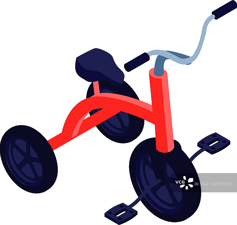 2.5D三轮车图标图片素材