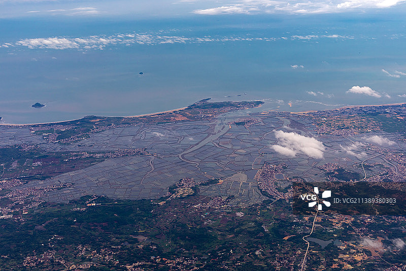 福建漳州龙海白塘湾海岸线风光图片素材
