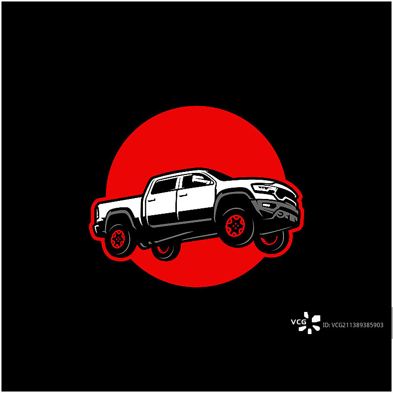 跳跃的卡车图片素材