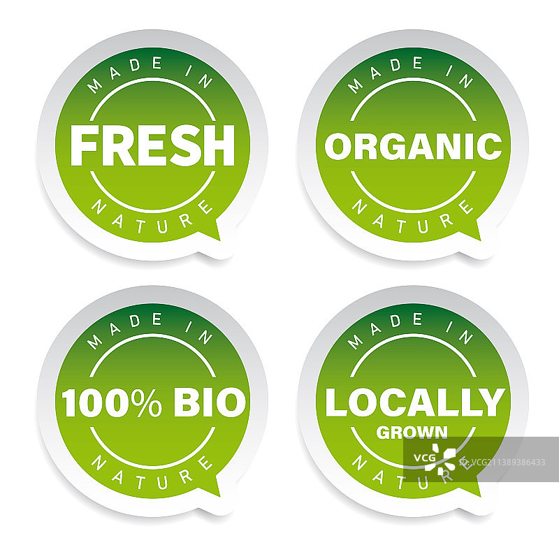 有机产品标签合集图片素材