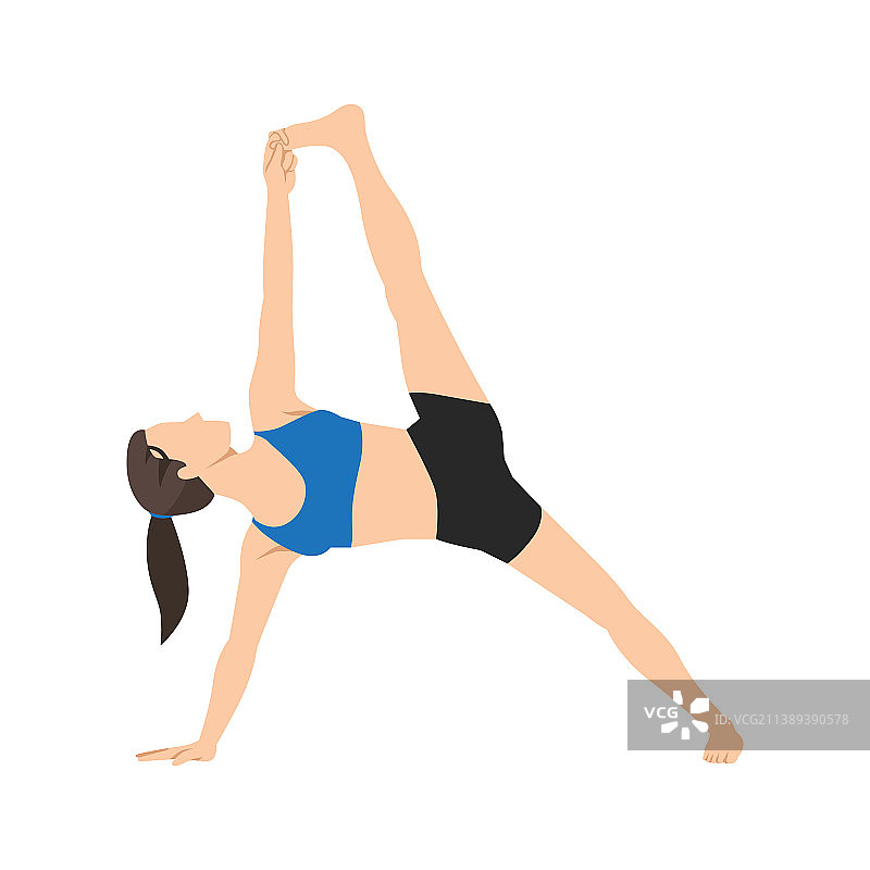 做侧板支撑式的女人图片素材