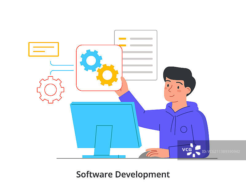 网站开发抽象概念图片素材