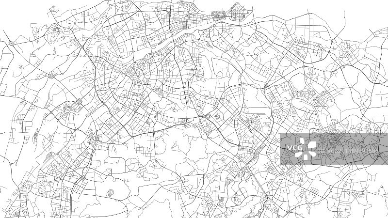 东莞地图城市海报白色和灰色图片素材