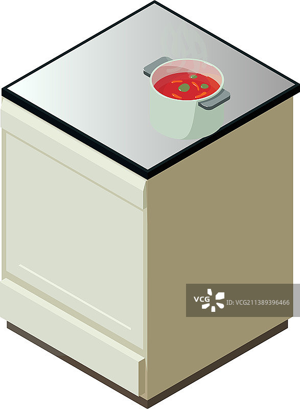 2.5D电炉图标图片素材