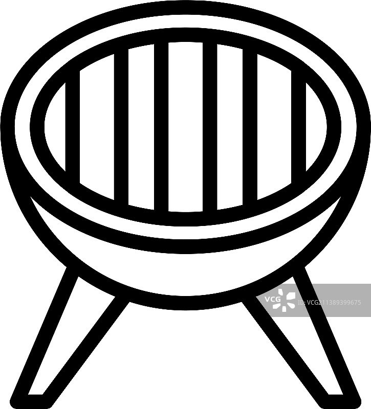 烧烤图标轮廓图片素材