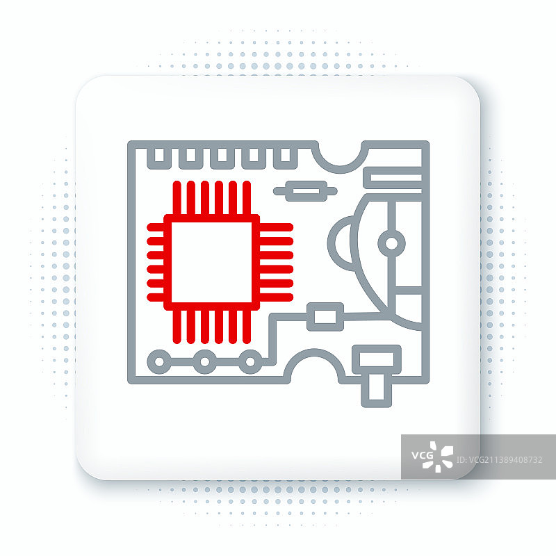 印刷电路板PCB图标图片素材