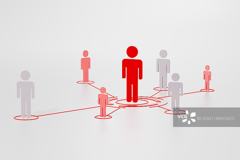 3d渲染的人口社区概念图图片素材