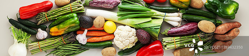 用于家庭配送广告的蔬菜banner图片素材