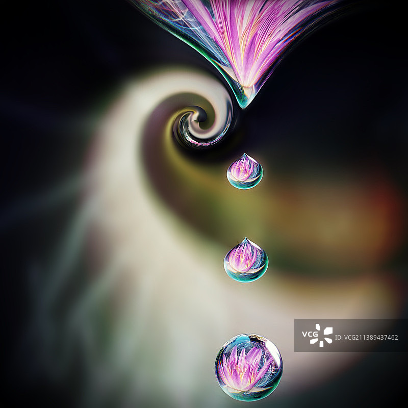 气泡特写图片素材