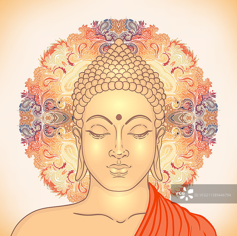 坐着的佛像图片素材