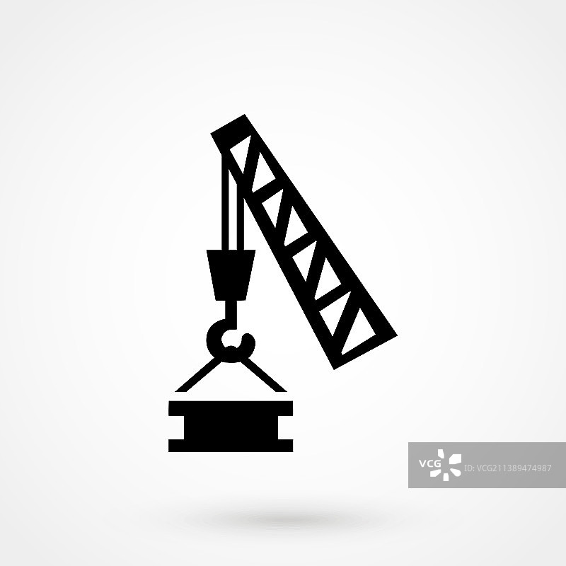 起重机吊钩起重作业安装图片素材