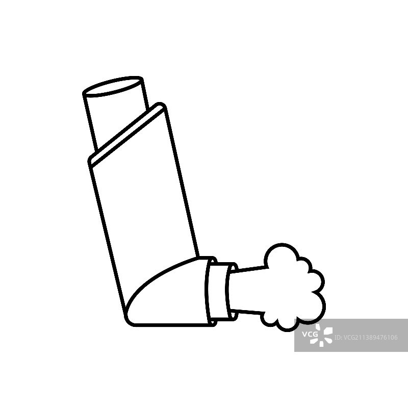 哮喘病人的吸入器医疗设备图片素材