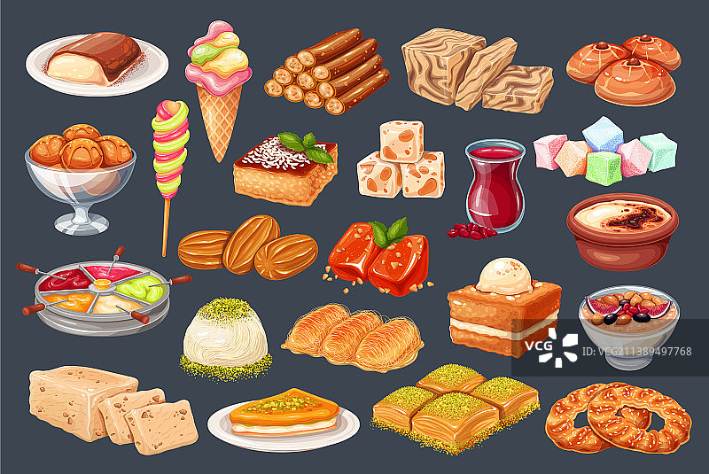 土耳其美食传统菜肴图片素材