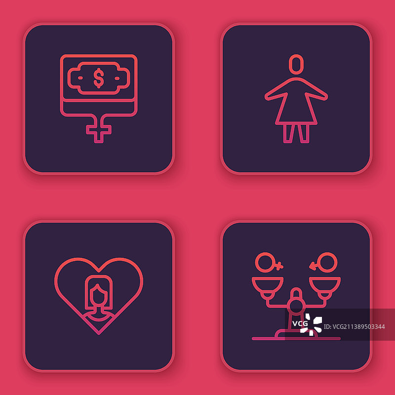 财富增长、女人心图片素材