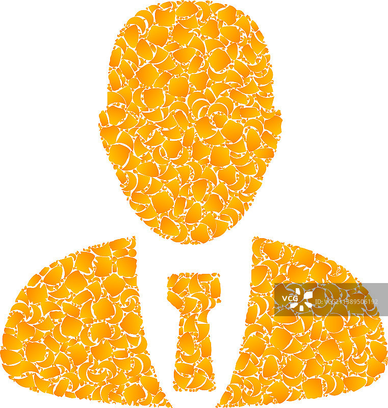 金色经理马赛克图标图片素材