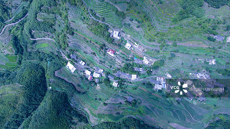 乡村航拍图片素材