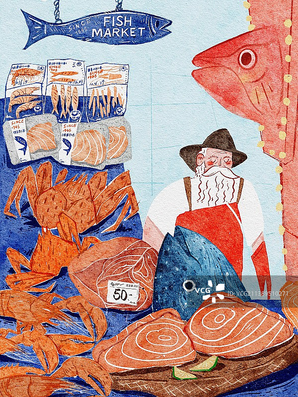 鱼市场图片素材