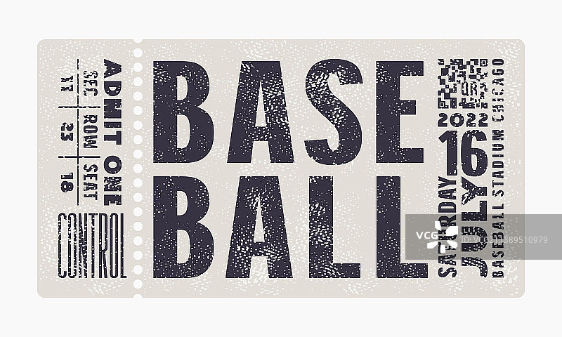 棒球票模板图片素材