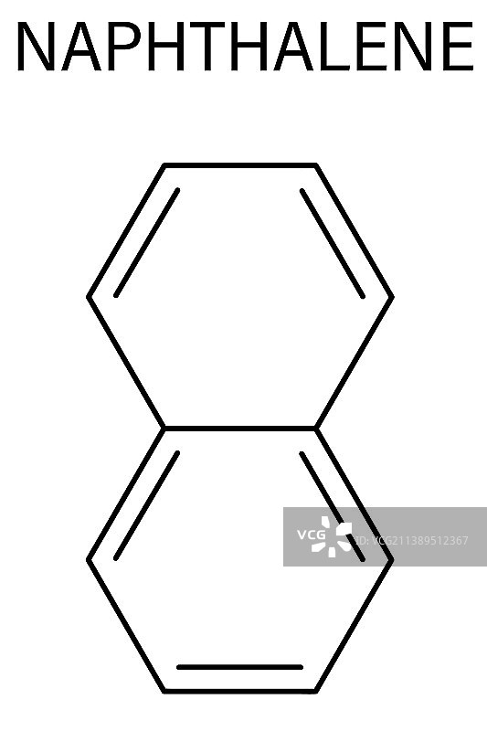 萘分子骨架式图片素材
