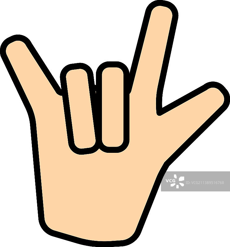 摇滚手势图标图片素材