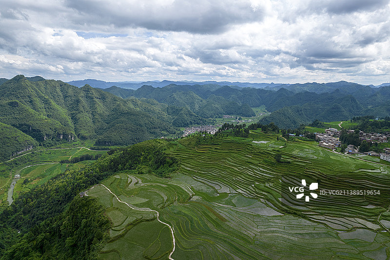 贵州省黔南贵定县腊利梯田图片素材