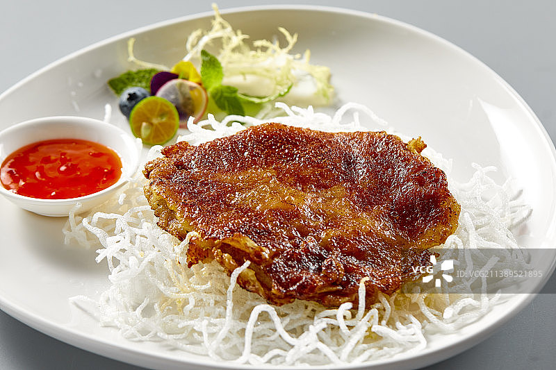 香煎鹅肝图片素材