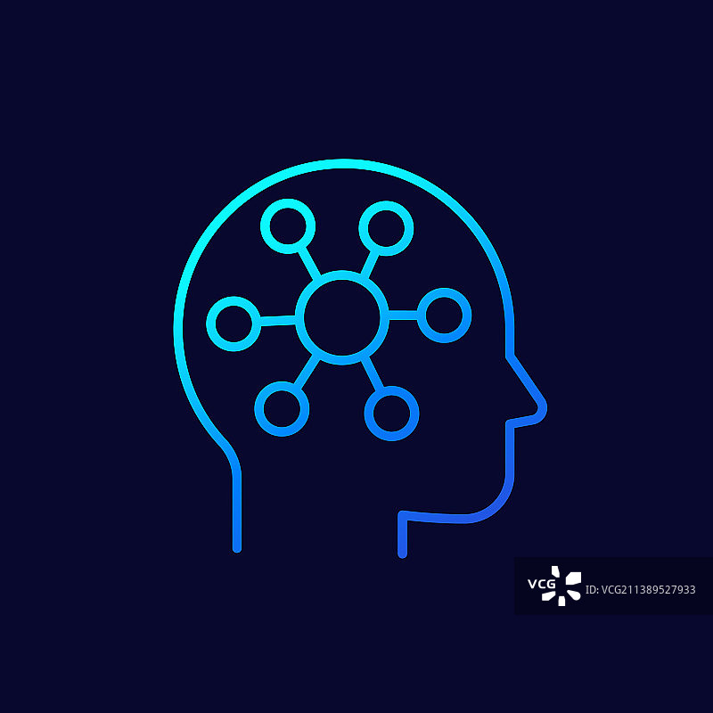 心理学线条网页图标图片素材