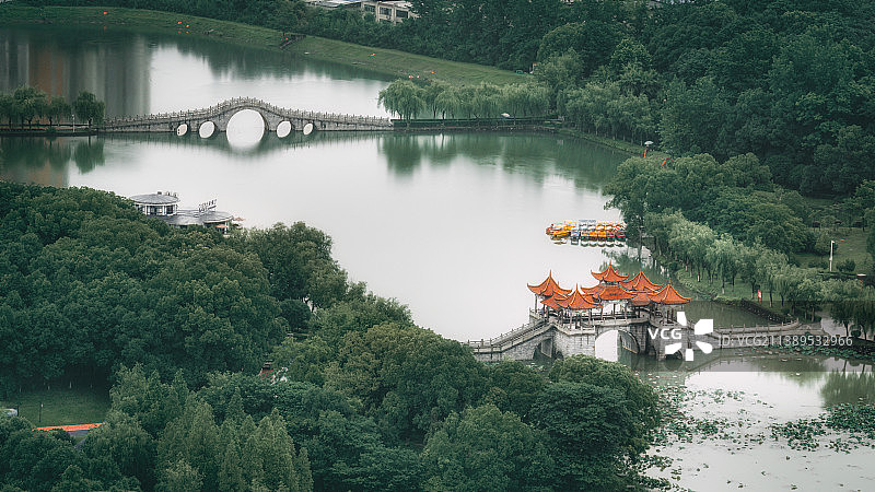 俯瞰宜春袁山公园图片素材