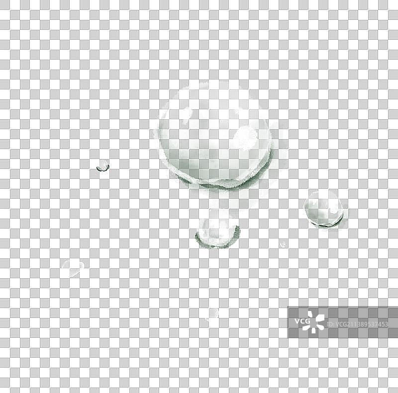 夏天插画 露水水滴元素图片素材