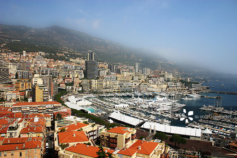 摩纳哥风景。图片素材
