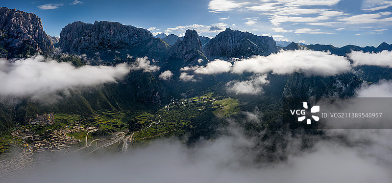 扎尕那之晨图片素材