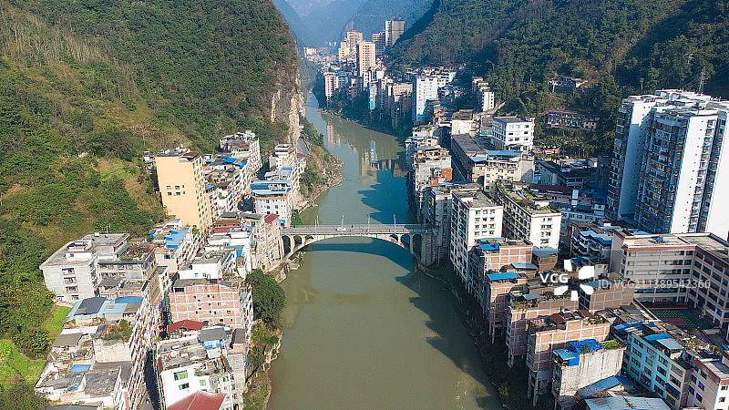 云南省昭通市盐津县航拍图片素材